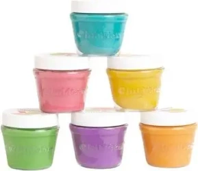 Ciastolina naturalna w słoiczkach pastel 6 kolorów - ChildGen