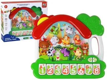 Pianinko zwierzątka do nauki języka angielskiego - Leantoys