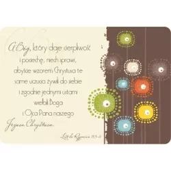 Magnes na lodówkę - A Bóg który daje cierpliwość - Szaron