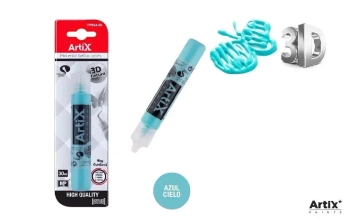 Farba strukturalna 3D jasno-niebieski 30ml - Artix