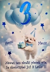 Karnet Urodziny 3 3K - YEKU