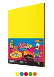 Papier ksero A4 160g 5 kolorów 50 arkuszy - Alfa Pastello
