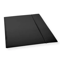 Teczka A4 z gumką lakier czarna 300gsm (10szt) - Penword