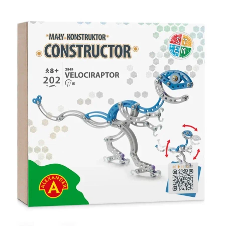 Mały Konstruktor - Velociraptor ALEX - Alexander