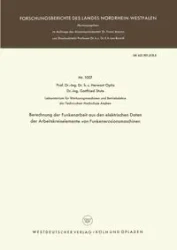 Berechnung Der Funkenarbeit Aus Den Elektrischen Daten Der Arbeitskreiselemente Von Funkenerosionsmaschinen - Opitz Herwart