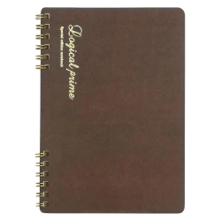 Notatnik B5 12x15cm Logical Prime PT brązowy - Nakabayashi