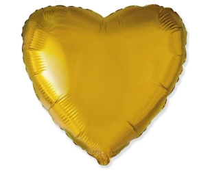 Balon foliowy 46cm Serce złote - Godan