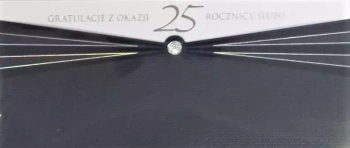 Karnet na 25 rocznicę ślubu