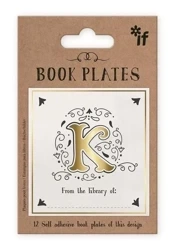 Ekslibris - zestaw naklejek - litera K - IF