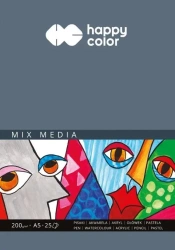 Blok Mix Media ART A5/25K 200g HAPPY COLOR - GDD