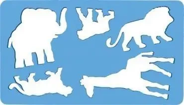 Szablon zwierząt Lew - Koh-I-Noor