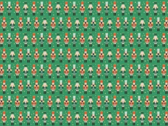 Papier do pakowania - Dziadek do orzechów 70x200cm