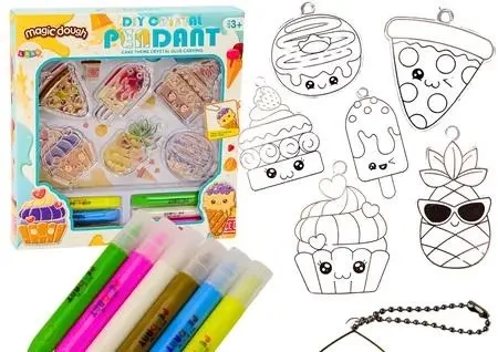 Zestaw kreatywny witraże zawieszki DIY - Leantoys