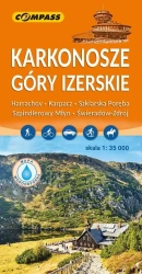 Mapa tur. - Karkonosze, Góry Izerskie laminowana - praca zbiorowa