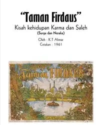 Komik Taman Firdaus Kisah Kehidupan Karma Dan Saleh (Surga Dan Neraka) - Ahmar KT