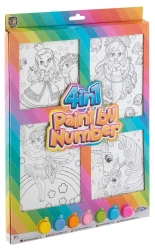 Malowanie po numerach 4w1 Dziewczynki - Grafix