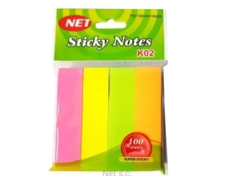 Zakładki indeksujące neon 4x100K - NET