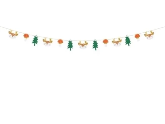 Girlanda papierowa Las mix 1.7m - PartyDeco