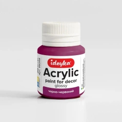 Farba akrylowa Czerń i czerwień 20ml - Ideyka