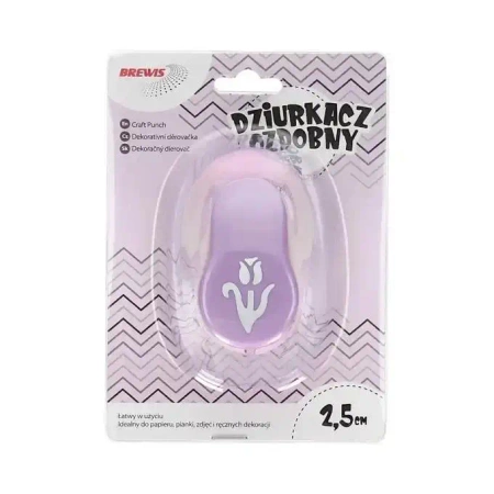 Dziurkacz ozdobny - Tulipan 2,5cm - Brewis