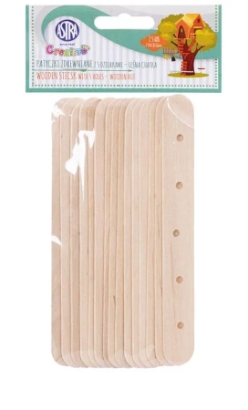 Patyczki drewniane 15 szt. Bajkowe dekoracje ASTRA - ASTRA papiernicze