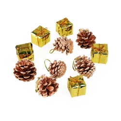 Ozdoby choinkowe złote 12szt - Arpex