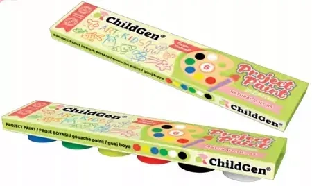 Farby do malowania palcami ChildGen 6 szt.