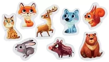 Puzzle Zwierzęta górskie - Cubika