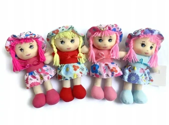 Lalka szmacianka 25cm 4kol BLAL8504 68504
