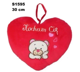 Poduszka Serce miś 30cm - Sun-Day