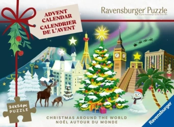 Kalendarz adwentowy puzzlowy 24x54el - Ravensburger