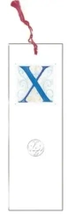 Zakładka do książki z anagramem Litera X - DaVinci