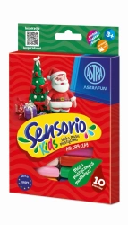 Masa plastyczna Astrafun Sensorio Kids 10 kolorów 1szt.mix - ASTRA art-pap