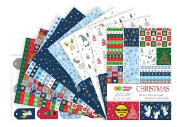 Blok christmas z efektami A4/10K HAPPY COLOR - GDD