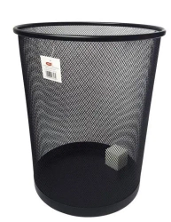 Kosz okrągły duży czarny - NET