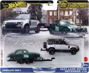HOT WHEELS Premium Team Transport JAGUAR MK1 2023 LAND ROVER DEFENDER #74