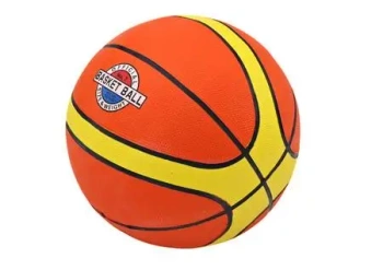 Piłka do koszykówki pomarańcz. żółta 7-9 rozm7 - Leantoys