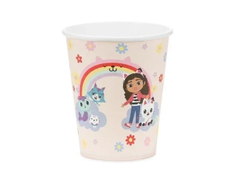 Kubeczki Koci Domek Gabi 250ml 6szt - PartyDeco