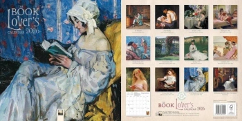 Kalendarz 2026 ścienny kwadrat The Book Lover's - Flame Tree