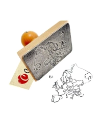 Stempel mapa Europy - Colorado