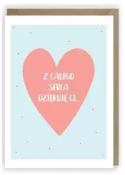 Kartka okolicznościowa, eko koperta Dziękuję K004 - Cardie