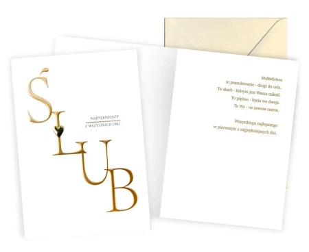 Karnet Ślub - Kukartka