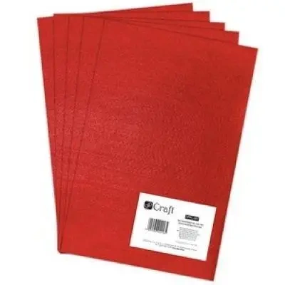 Filc poliestrowy czerwony 5szt - Dalprint