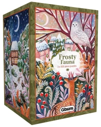 Puzzle 3x500 Mroźna fauna - Gibsons