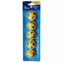 Magnesy do tablic żółte jęz. 5szt. GM302-TY5 - Tetis