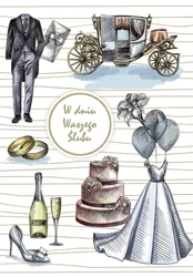 Karnet okolicznościowy Ślub - Trend