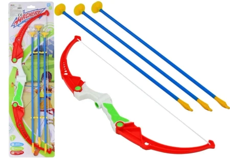 Łuk strzały z przyssawkami 3szt - Leantoys