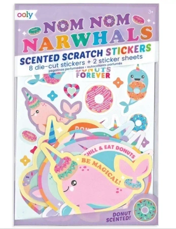 Naklejki pachnące Narwale - Kolorowe Baloniki