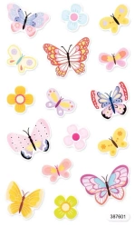 Naklejki z pianki świecące - Motyle 16szt - Dalprint dpCraft