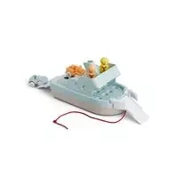 Viking Toys Ecoline Jumbo Łódka z 2 samochodzikami i 2 figurkami - Viking Toys